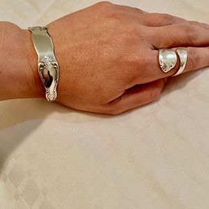 Plate Bracelet and ring set.